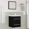Image de vidaXL Meuble de Lavabo de Salle de Bain ChÃªne noir 41 x 38,5 x 48 cm