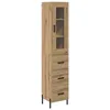 Image de vidaXL Haut Armoire avec tiroir ChÃªne artisanal 34,5 x 34 x 180 cm