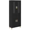 Image de vidaXL Haut Armoire Montage mural 2 pcs ChÃªne noir Bois d'ingÃ©nierie