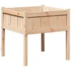 Image de vidaXL Cache-pot de jardin Nature 70 x 70 x 70 cm Bois de pin massif