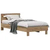 Image de vidaXL Cadre de lit ChÃªne artisanal 75 x 190 cm Bois d'ingÃ©nierie