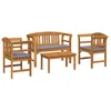 Image de vidaXL Ensemble de Mobilier 3 pcs Naturel Bois d'Acacia Massif