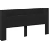 Image de vidaXL TÃªte de lit Noir 200 x 16,5 x 103,5 cm Bois d'ingÃ©nierie