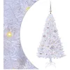 Image de vidaXL vidaXL Sapin de Noël artificiel avec 150 LED Blanc 120 cm PVC et Acier