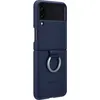 Image de Coque en silicone pour Samsung Galaxy Z Flip 3 avec anneau Bleu