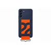 Image de Coque en silicone avec laniere pour Samsung Galaxy S22+ Bleu marine