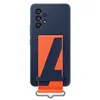 Image de Coque en silicone pour Samsung Galaxy A53 5G avec lanière bleu marine