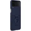 Image de Coque en silicone avec anneau pour Samsung Galaxy Z Flip 4 Bleu marine