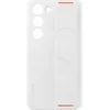 Image de Coque en silicone avec lanière pour Samsung Galaxy S23 5G Blanc