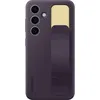 Image de Coque en silicone avec lanière pour Samsung Galaxy S24 Violet Foncé