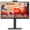 Image de LG 24BA850-B - BA850 Series - écran LED - 24" (23.8" visualisable) - 1920 x 1080 Full HD (1080p) @ 100 Hz - IPS - 250 cd/m² - 1300:1 - 5 ms - HDMI, DisplayPort, USB-C - haut-parleurs - business