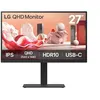 Image de LG 27BA75QB-B - Écran LED - 27" - 2560 x 1440 QHD @ 100 Hz - IPS - 350 cd/m² - 1000:1 - HDR10 - 5 ms - HDMI, DisplayPort, USB-C - haut-parleurs - noir