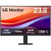 Image de LG 24U421A-B - Écran LCD - incurvé - 24" (23.8" visualisable) - 1920 x 1080 Full HD (1080p) @ 100 Hz - VA - 250 cd/m² - 3000:1 - HDR10 - 5 ms - HDMI, USB-C