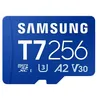 Image de Samsung T7 MB-MB256T - Carte mémoire flash - 256 Go - A2 / Video Class V30 / UHS-I U3 - microSDXC UHS-I - bleu