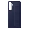 Image de Coque en silicone avec lanière et fonction Stand Bleu Marine pour Samsung Galaxy S25 FE