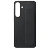 Image de Coque en silicone avec lanière et fonction Stand Noir pour Samsung Galaxy S25 FE