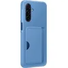 Image de Coque avec porte-carte Bleu Arctique pour Samsung Galaxy A17 4G et 5G
