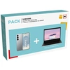 Image de Samsung Smartphone Samsung Pack Galaxy S25 256Go Gris + Chromebook Go Argent