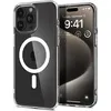 Image de Spigen Ultra Hybrid - Coque de protection pour téléphone portable - MagFit - compatibilité avec MagSafe - polycarbonate, polyuréthanne thermoplastique (TPU) - blanc - pour Apple iPhone 15 Pro Max