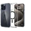 Image de Spigen Ultra Hybrid MagFit - Coque de protection pour téléphone portable - compatibilité avec MagSafe - polycarbonate, polyuréthanne thermoplastique (TPU) - graphite - pour Apple iPhone 15 Pro Max