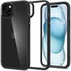 Image de Spigen Ultra Hybrid - Coque de protection pour téléphone portable - polycarbonate, polyuréthanne thermoplastique (TPU) - noir mat - pour Apple iPhone 15