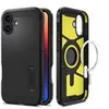 Image de Spigen Tough Armor AI MagFit - Coque de protection pour téléphone portable - compatibilité avec MagSafe - polycarbonate, polyuréthanne thermoplastique (TPU), mousse à impact - noir - pour Apple iPhone 16 Plus