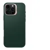 Image de Cyrill Kajuk - Coque de protection pour téléphone portable - compatibilité avec MagSafe - polyuréthanne thermoplastique (TPU), cuir PU - vert forêt - pour Apple iPhone 16 Pro Max