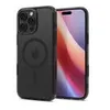 Image de Spigen Ultra Hybrid T MagFit - Coque de protection pour téléphone portable - compatibilité avec MagSafe - polyuréthanne thermoplastique (TPU), polycarbonate (PC) - noir givré - pour Apple iPhone 16 Pro Max