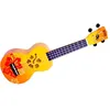 Image de Mahalo Md1hborb - Ukulele Soprano Finition Fleurs Hibiscus Orange Brillant + Housse