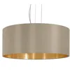 Image de Suspension Maserlo Rond, Taupe-DorÃ©