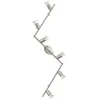 Image de Eglo Buzz-Led - Barre De Projecteur Pour Mur / Plafond À 6 Ampoules Au Fini Nickel Satiné, Gu10