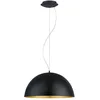 Image de Eglo Gaetano 1 - Pendentif Suspendu À 1 Ampoule En Forme De Dôme Noir, Or, E27