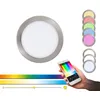 Image de Eglo Fueva-C - Led Control Tuneable & Rgb Down Flush Plafonnier Nickel SatinÃ©