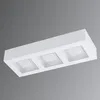 Image de Plafonnier Led Ã Trois Lampes Ferreros En Blanc