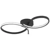 Image de Plafonnier Led IntÃ©grÃ©e Serpins Acier Noir Ip20 L.60 X L.34 X H.7,5 Cm Eglo