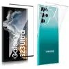 Image de Pack coque transparente en TPU et protection écran complet vitre full cover noir en verre trempé pour Samsung Galaxy S23 Ultra 5G - XEPTIO