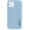 Image de Coque pour iPhone 12 Pro Max Silicone Support Magnétique Pliable Wozinsky Bleu