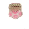 Image de Kalimba Pouce Piano 17 Touches en acajou inclus sac marteau et livret de musique pour debutants enfants-rose