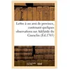 Image de Lettre Ã Un Ami De Province, Contenant Quelques Observations Sur AdÃ©laÃ¯de Du Guesclin