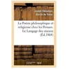 Image de La PoÃ©sie Philosophique Et Religieuse Chez Les Persans - Le Langage Des Oiseaux (Ãd.1864)