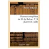 Image de Oeuvres ComplÃ¨tes De H. De Balzac. T19 (Ãd.1853-1855)