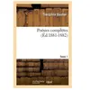 Image de PoÃ©sies ComplÃ¨tes - Tome 1 (Ãd.1881-1882)