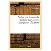 Image de Notice Sur La Nouvelle Ãdition Des Oeuvres ComplÃ¨tes De M. Palissot