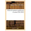 Image de Choix De PoÃ©sies Posthumes Et Autres