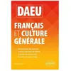 Image de Daeu FranÃ§ais Et Culture GÃ©nÃ©rale - Edition 2020