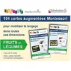 Image de Fruits Et LÃ©gumes - 104 Cartes AugmentÃ©es Montessori Pour Mobiliser Le Langage Dans Toutes Ses Dimensions - Avec 2 Jeux De 52 Cartes