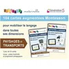 Image de Paysages Et Transports Maternelle - 104 Cartes AugmentÃ©es Montessori Pour Mobiliser Le Langage Dans Toutes Ses Dimensions - Avec 2 Jeux De 52 Cartes