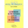 Image de Le MÃ©moire De Fin D'Ã©tudes Dans Les Ãcoles De Commerce