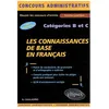 Image de Les Connaissances De Base En FranÃ§ais CatÃ©gories B Et C
