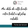 Image de Au-Delà De Cette Limite Votre Ticket N'est Plus Valable - Etude De L'oeuvre